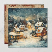 Kerst  Wenskaart Feestdagenkaart (Voorkant / Achterkant)