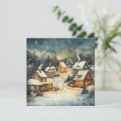 Kerst  Wenskaart Feestdagenkaart (Staand voorkant)