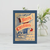 Kerst- Wenskaart Feestdagenkaart (Staand voorkant)