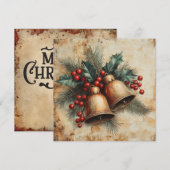 Kerst  Wenskaart Feestdagenkaart (Voorkant / Achterkant)