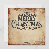 Kerst  Wenskaart Feestdagenkaart (Achterkant)