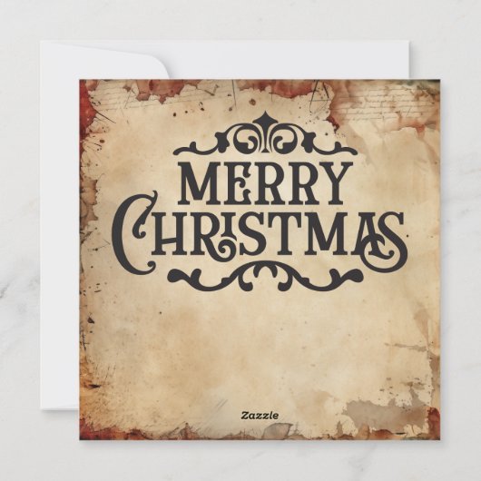 Kerst  Wenskaart Feestdagenkaart (Achterkant)