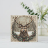 Kerst  Wenskaart Feestdagenkaart (Staand voorkant)