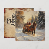 Kerst  Wenskaart Feestdagenkaart (Voorkant / Achterkant)