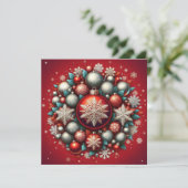 Kerst wenskaart! feestdagenkaart (Staand voorkant)