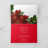 Kerst Wenskaart floraal Feestdagen Kaart (Binnen)