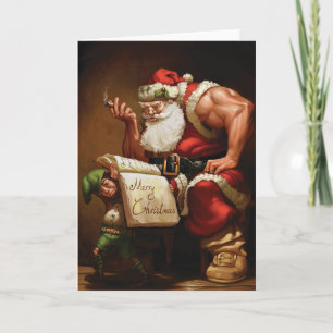 Kerst Wenskaart - Gym Motivatie Feestdagen Kaart