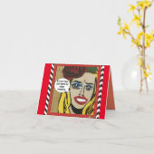 Kerst wenskaart kaart (Gele Bloem)