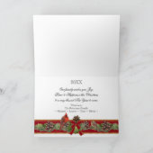 Kerst Wenskaart kardinale pijnbomen Feestdagen Kaart (Binnen)