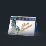 Kerst Wenskaart met sneeuwpop Feestdagen Kaart<br><div class="desc">Kerst Wenskaart met sneeuwpop. Aangepast en gepersonaliseerd voor uw gezin of bedrijf.</div>