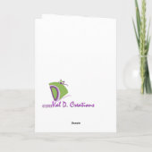 Kerst wenskaart voor vrouw feestdagen kaart (Achterkant)