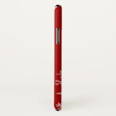 Kerst wenst u een vrolijk kerstmonogram Case-Mate iPhone case (Achterkant / rechts)