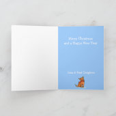 Kerst Wereldbol Bauble met Kinder Feestdagen Kaart (Binnen)