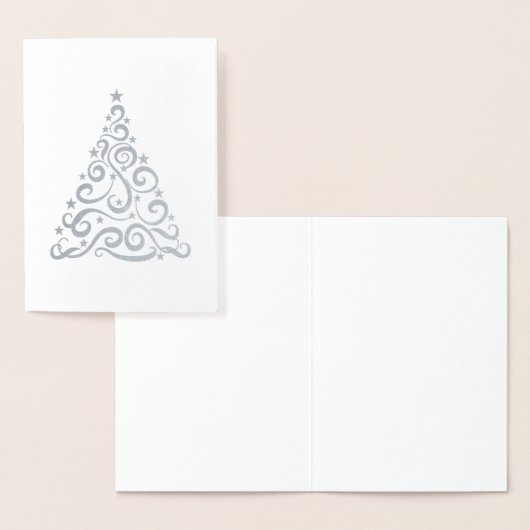 Kerst werveling boom mooi folie kaarten (Display)