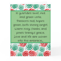 Kerst werveling rood, groen en wit