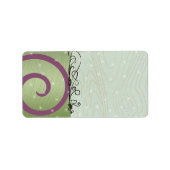 Kerst wervelingen retour adres labels - (Voorkant)