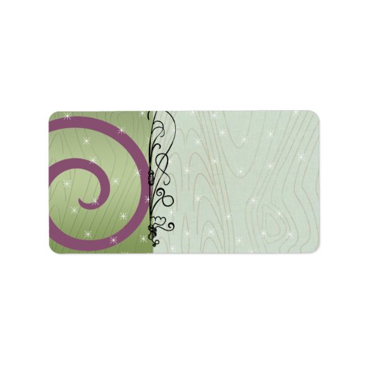 Kerst wervelingen retour adres labels - (Voorkant)