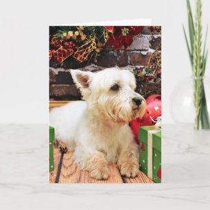 Kerst - Westie - Callie Feestdagen Kaart