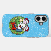Kerst Westie Familie KiniArt Case-Mate iPhone Case (Achterkant (horizontaal))