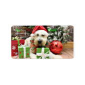 Kerst - Wheaten Terrier - Bailey Etiket (Voorkant)