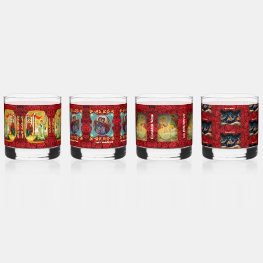 Kerst Whiskey bril Whisky Glas (Achterkant)