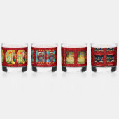 Kerst Whiskey bril Whisky Glas (Links)