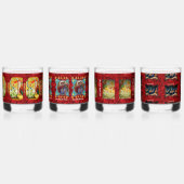 Kerst Whiskey bril Whisky Glas (Rechts)