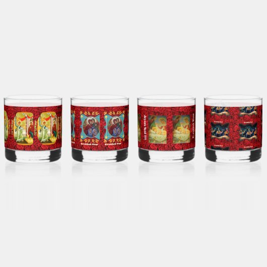 Kerst Whiskey bril Whisky Glas (Rechts)