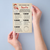 Kerst Wie is het meest als Santa Game Kaart (Hand)