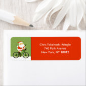 Kerst Wielrennen Vakantie Fietsen Label (Insitu)