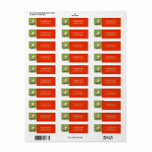 Kerst Wielrennen Vakantie Fietsen Label (Full Sheet)