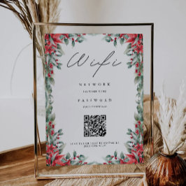 Kerst WiFi-code, QR-code Wifi Connect Kaart