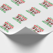 Kerst Wijn-Derful Rode Wijn Design Cadeaupapier (Hoek)