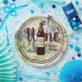 Kerst Wijn en Kaas Party Corporate Event Papieren Bordje (Feest)