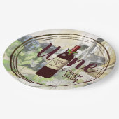 Kerst Wijn en Kaas Party Corporate Event Papieren Bordje (Gekanteld)