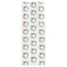 Kerst Wijn Gift Bag Rood en Groen Krans Wijn Cadeautas