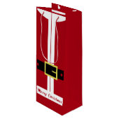 Kerst Wijn Gift Bag Santa Claus Cadeaus - Grappig Cadeautas (Voorkant Gekanteld)