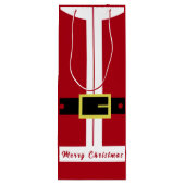 Kerst Wijn Gift Bag Santa Claus Cadeaus - Grappig Wijn Cadeautas (Achterkant)