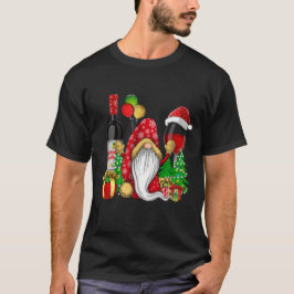 Kerst Wijn Gnomes voor Xmas Cheer T-shirt