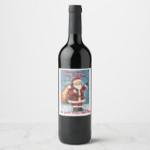 Kerst Wijn Labels Etiket (Voorkant)