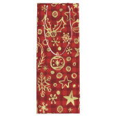 Kerst+wijn+tas Wijn Cadeautas (Achterkant)