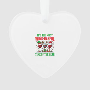 Kerst Wijn-tastische Rode Wijn Ontwerp Ornament