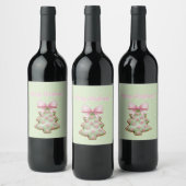 Kerst Wijnlabel Wijn Etiket (Flessen)
