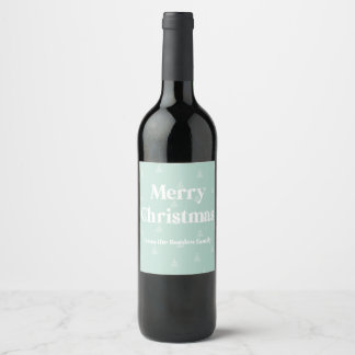 Kerst wijnlabels voor feestelijke gelegenheden wijn etiket