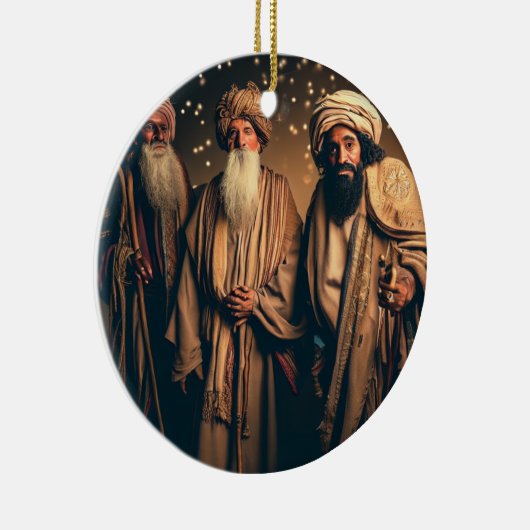 Kerst wijze mannen keramisch ornament (Rechts)