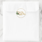 Kerst wijze Mannen zoeken hem nog steeds Ronde Sticker (Tas)