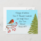 Kerst Wijziging van het adres Aankondigingskaart (Voorkant / Achterkant)