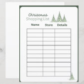 Kerst Winkel Lijst Planner Pagina (Voorkant / Achterkant)