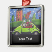 Kerst Winkelwagen Cadeaus Metalen Ornament (Links)