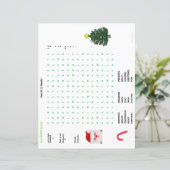 Kerst Winter 15 Woordzoeken Doodle Vellen (Staand voorkant)